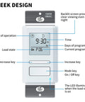 Diagram of 7 Day Programmable In Wall Timer Switch For Lights And Fans With Sunrise Sunset Auto Control And Random Security Mode