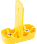 Ultimate Railbolt Drill Guide For Stair Handrails Installation Jig in yellow plastic with dual metal inserts
