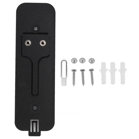 Sturdy Black Back Plate Mount Accessory For Video Doorbell Quick Install And Easy Repair with screws and wall anchors