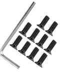 10 Piece Replacement Screw Kit With Driver For Mijia M365 Electric Scooter, durable screws and driver on white background