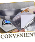 High Temp Aluminum Pot Repair Patches For Cookware Leak Fix, 20 Sheets, Trimable Patches With Sticky Back shown near a pan