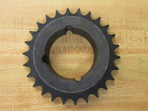 50BTB26 2012 Taper Bushed Sprocket Two And Nine Sixteenth Inch Bore 26 Teeth Heavy Duty Gear top view