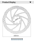 160mm rotor for Mountain Bike Hydraulic Disc Brake Set With Front 800mm And Rear 1400mm Hoses, PM Adapter included