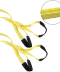 4-pack yellow nylon lifting straps, 6 ft by 2 in, with reinforced black loop ends