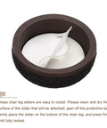 High Performance Premium Black Felt Furniture Sliders For Hardwood Floors Chair Glide Pads Hella Smooth Carpet Tile Wood Floor Protector 20 Pack Wide Design, showing adhesive back for easy installation.