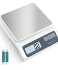 0.1g Precision Digital Kitchen Scale for Meal Prep and Calorie Counting with LCD and Stainless Steel Platform