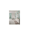 Bathroom with Energy Star Ceiling Vent Fan With 110 CFM And 1.0 Sones Quiet Bathroom Exhaust installed near ceiling.
