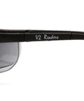 V2 Readers Safety Eyewear Gray Two Diopter Lens Black Frame For Hunting And Everyday Work Durable Eye Protection Glasses Side View