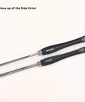 Hurricane M2 Cryo bowl gouge set, two-piece with black handles and 5/8 in and 1/2 in bar stock blades
