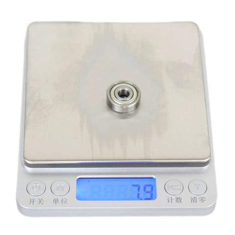 10 Pack 626ZZ Double Metal Seal Bearings 6x19x6mm weighs 7.9 grams on digital scale