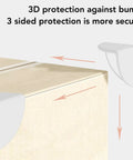 Three Sided Silicone Corner Protectors Pre Taped Edge Guards for Kid Safe Babyproofing Furniture and Home Soft Corner Cushions