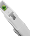 Close-up of Water pH Meter With Color Display And Dual Data Readout, Easy ATC pH Tester showing calibration kit detail.