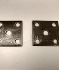 Beefy Four U Bolts Kit With Nuts And Tie Plates For 1 3/4 Inch Round Axle, Four and a Quarter Inch Long, 2000 Pound Trailer Axle Ready, 3/8 Inch 16 UNC Threads, Includes Four U Bolts, two steel tie plates