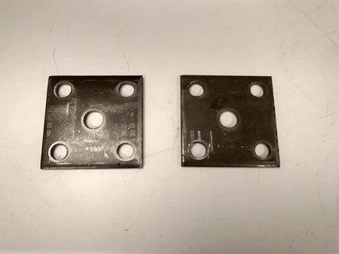 Beefy Four U Bolts Kit With Nuts And Tie Plates For 1 3/4 Inch Round Axle, Four and a Quarter Inch Long, 2000 Pound Trailer Axle Ready, 3/8 Inch 16 UNC Threads, Includes Four U Bolts, two steel tie plates