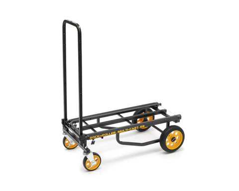 Rock-N-Roller R8rt Mid-Size 8-In-1 Folding Hand Truck Dolly with heavy duty steel frame and smooth rolling R-Trac tires.
