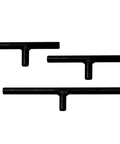 Heavy Duty Straight Bar Tool Rest Set Three Piece With Five Eighth Inch Diameter Posts For Woodturning, Smooth Steel Surface Reduces Vibration