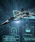 Dope Remote Control Jet Plane With Extra 3 Batteries, LED Lights, Easy To Fly For Beginners, Rugged Fighter Army RC Aircraft Toy