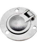 Stainless Steel 50mm Recessed Ring Pull Floor Handle For Boat Hatch Latch With Screws, Flush Mount Round Door Handle