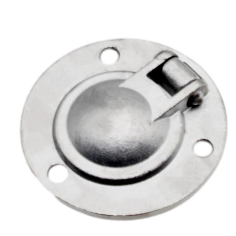 Stainless Steel 50mm Recessed Ring Pull Floor Handle For Boat Hatch Latch With Screws, Flush Mount Round Door Handle