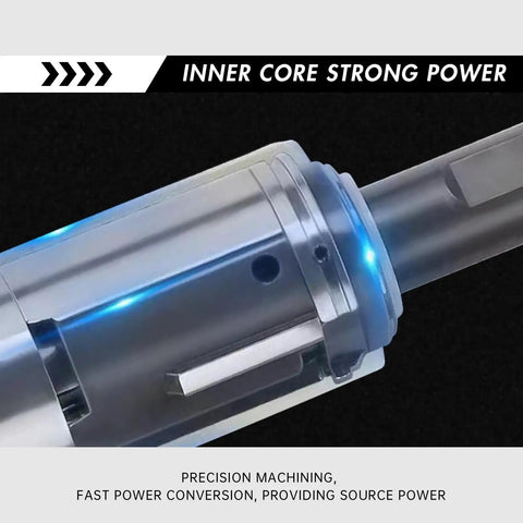 Close-up of the inner core of a Quarter Inch Pneumatic Straight Air Die Grinder Heavy Duty Industrial Power Tool.
