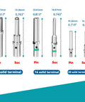 Pro Grade 180 Piece Barrel Style Connector Pins And Sockets Kit With 12 16 20 Size Male And Female Solid Terminals 12 To 22 AWG Wire