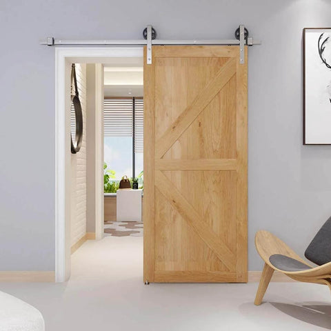 Barn Door Floor Guide Set Of 2, Stainless Steel Adjustable Wall Mounted Floor Guide For Doors Up To Two And One Eighth Inches Thick