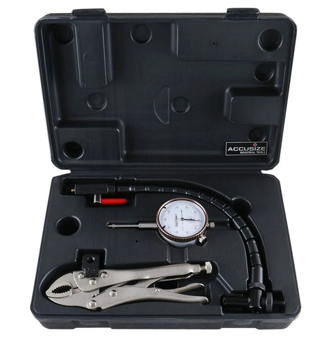 Disc And Rotor Pro Grade Ball Joint Gauge Set For Wheel Runout And Tire Checks With 0 To 1 Inch Dial Gauge Flexible Arm And Vise Grip State Inspection Ready Meets Wheel Rim Runout Standards And Backlash Checks For Accurate Service Notes
