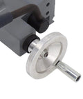 Heavy Duty Die Cast Aluminum Lathe Tailstock Center close-up showing rustproof anti corrosion coating and MT2 socket.