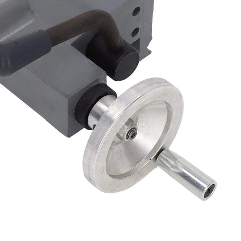 Heavy Duty Die Cast Aluminum Lathe Tailstock Center close-up showing rustproof anti corrosion coating and MT2 socket.