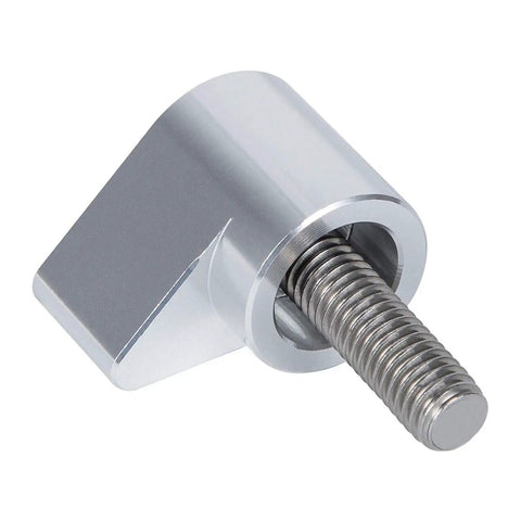 2 Pc Beefed Up Dowel Pin For 1989 To 1998 Cummins 12 Valve 5.9L Engine, CNC Anodized Aluminum 6061 T6, Prevents Dowel Backout, Boosts Timing Integrity, Heavy Duty Fitment For Diesel Trucks, silver CNC machined bolt retainer