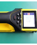 Close-up of Dead Solid Digital Stud Finder Wall Scanner With Crisp Color Lcd Panel controls and display showing menu options.