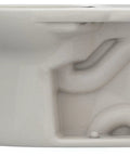 Side view of Drake Elongated Toilet Bowl with Tornado Flush System and CEFIONTECT Glaze, colonial white, visible plumbing detail.