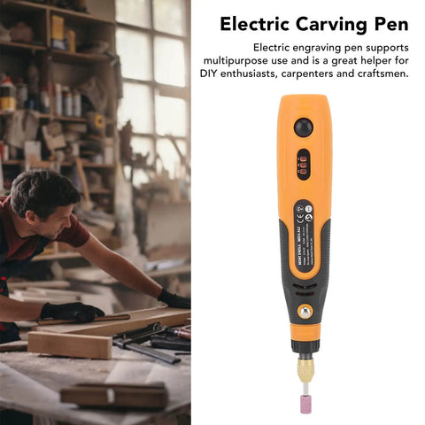 Slick Usb Rechargeable Electric Carving Pen Cordless Mini Rotary Tool Kit With Variable Speed For Sanding Polishing Drilling And Etching Projects Handled Effortlessly in workshop setting.