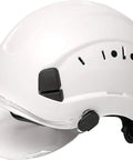 Adjustable ABS Safety Hard Hat With 6 Point Suspension and Clear Visor for Work at Height Climbing Construction Heavy Duty