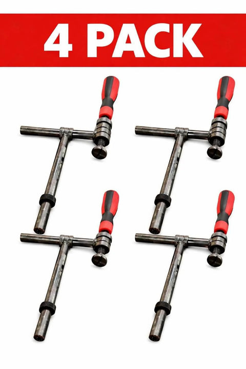 4-Pack 180 Degree Welding Fixture Screw Clamps For Five Eighth Inch Tables Heavy Duty Pro Grade Solid Steel Hold Down