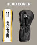 Head cover for Senior Flex Offset 11 Wood Golf Club Right Handed Men's Senior Size With Black Pro Velvet Grips Dynaflo Graphite Shaft