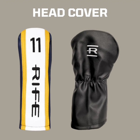 Head cover for Senior Flex Offset 11 Wood Golf Club Right Handed Men's Senior Size With Black Pro Velvet Grips Dynaflo Graphite Shaft