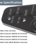 Close-up of crimp tool jaw from Pro Grade Automotive Wire Crimp Pins Kit With 1.0 To 3.5mm Male And Female Terminals Seals Removal Tool 950 Piece Case Box Heavy Duty Crimp Tools Set For Car Truck Motorcycle ATV