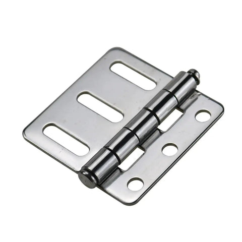 Stainless Steel Asymmetric Waist Hole Linkage Door Hinge For Industrial Equipment Cabinets And Heavy Duty Gates Built Like A Tank With Rock Solid Durability And Smooth Heavy Swinging Includes One Piece, detailed view.