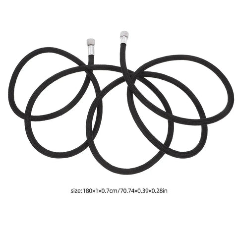 Kickin Flexible Braided Airbrush Hose Replacer With 1/8 Connector For Mini Pump Interior Keeps Cleanup A Breeze For Artists Needing Zero Kinks During Precision Spraying While Keeping Airflow Steady So You Nail Job Without Blockages Or Leaks Today. black braided 1/8-inch airbrush hose, 180cm