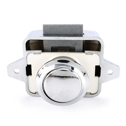 Push Lock Cabinet Latch 26mm For RVs Caravans Boats And Motor Homes On The Go Easy Install Drawer Button Lock Brown Finish Durable Hardware