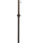 Iron Floor Lamp With Pull Chain In Matte Black Sturdy Metal Construction Classic Yet Modern Dope Design For Living Room