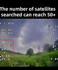 FPV screen showing M100 Pro GPS QMC5883L Compass With 10th Generation Chip For FPV Fixed-Wing UAV, 51 satellites detected