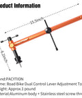 Derailleur Hanger Alignment Gauge And Road Bike Dual Control Lever Alignment Tool with orange aluminum frame