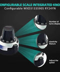 Configurable scale integrated knob WXD3133590S RY24YN with turns display and adjustable speed dial.