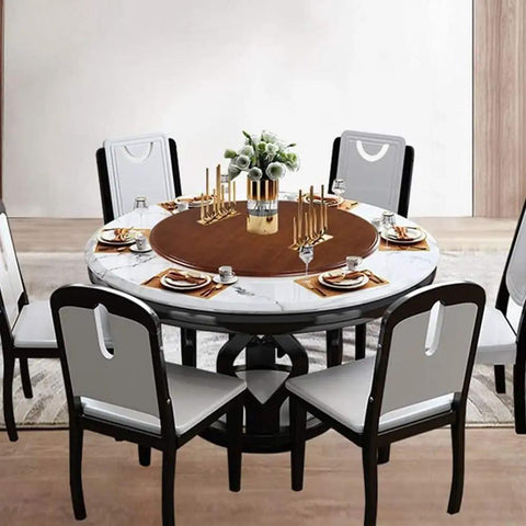 40 Inch Teak Lazy Susan Turntable For Dining Table Rotating Serving Tray Round Countertop Organizer Easy To Clean Eco Friendly Solid