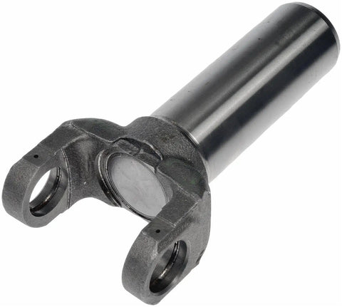 Heavy Duty Rear Driveshaft Slip Yoke For Transmission Rwd Plug And Play Fit 1996 to 2009 Buick Chevrolet Gmc Oldsmobile shown from the side.