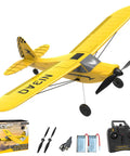 Sport Cub RC Plane Trainer No Brainer To Fly With 3 Flight Modes 6 Axis Gyro Stabilizer Prop Saver RTF 400mm Yellow with parts