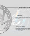160mm Stainless Steel Disc Brake Rotor For Mountain Bikes And Electric Scooters, Rock-Solid Braking Performance, details highlighted