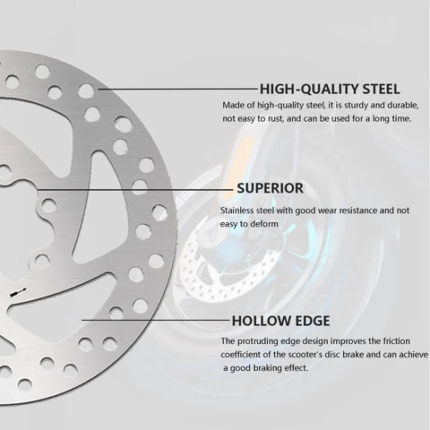 160mm Stainless Steel Disc Brake Rotor For Mountain Bikes And Electric Scooters, Rock-Solid Braking Performance, details highlighted